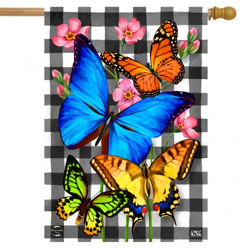 Drapeau décoratif papillons